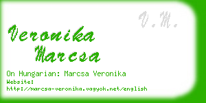 veronika marcsa business card